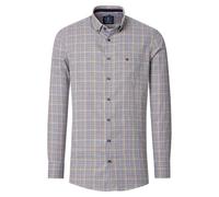 Redmond Freizeithemd kariert Comfort Fit Gelb XXL