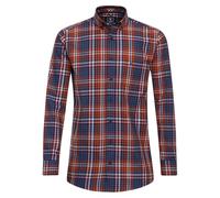 Redmond Freizeithemd kariert Comfort Fit Orange XXL