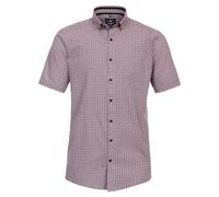 Redmond Freizeithemd Kurzarm Druck Comfort Fit 50 rot M