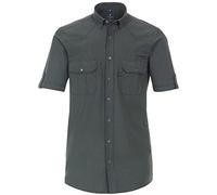 Redmond Freizeithemd Kurzarm kariert Comfort Fit 30 braun 3XL