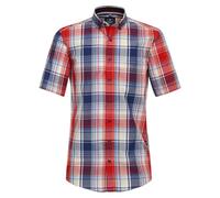 Redmond Freizeithemd Kurzarm kariert Comfort Fit 50 rot L