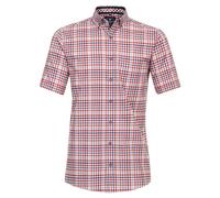 Redmond Freizeithemd Kurzarm kariert Comfort Fit 50 rot XL