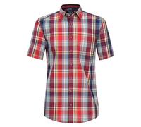 Redmond Freizeithemd Kurzarm kariert Comfort Fit 50 rot XXL