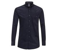 Redmond Freizeithemd Uni Comfort Fit Dunkelblau XL