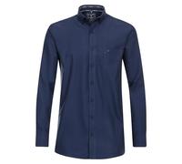 Redmond Freizeithemd Uni nah Comfort Fit Dunkelblau XL
