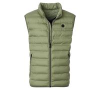 Redmond Herren Weste Casual Regular Fit Outdoor mit Reißverschluss Einfarbig Grün XL
