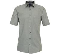 Redmond Kurzarmhemd Grün Gemustert 5XL Comfort Fit