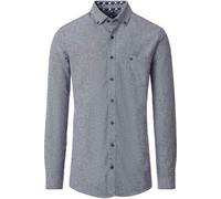 Redmond Modern Fit Flanellhemd blau, Einfarbig