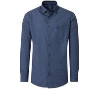 Redmond Modern Fit Hemd blau, Bedruckt