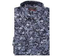 Redmond Modern Fit Hemd blau, Bedruckt