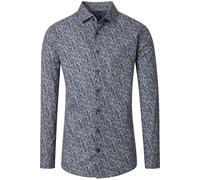 Redmond Modern Fit Hemd blau, Bedruckt