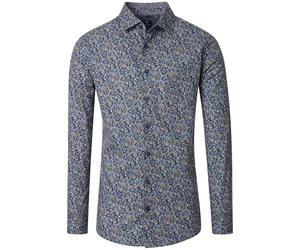 Redmond Modern Fit Hemd blau, Bedruckt