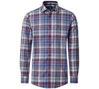 Redmond Modern Fit Hemd rot/blau, Kariert