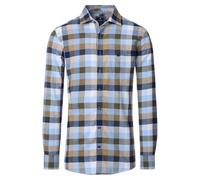 Redmond - Modern Fit - Herren Flanell Freizeithemd (252115110), Größe:L, Farbe:Grün(600)