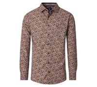 Redmond Modern Fit Hemd orange, Bedruckt