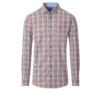 Redmond Modern Fit Hemd orange, Kariert