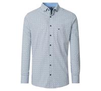 Redmond Modern Fit Hemd blau, Bedruckt