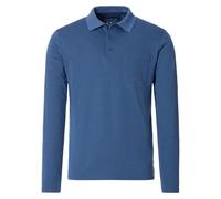 Redmond Polo-Shirt Langarm Uni nah 113 blau XXL