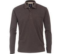 Redmond Polo-Shirt Langarm Uni nah 79 grau M