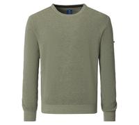 Redmond Casual Regular Fit Pullover Gruen Salbei, Einfarbig