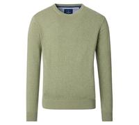 Redmond Pullover Uni 632 Herren Rundhals-Ausschnitt Regular Fit Einfarbig Grün XXL