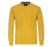 Redmond Pullover Uni 405 Herren – Rundhals, Regular Fit, einfarbig Gelb Messing XXL