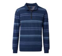 Redmond Regular Fit Troyer blau, Gestreift