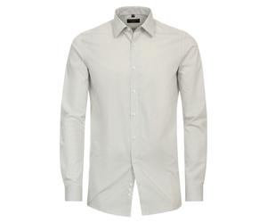 Redmond Slim Fit Hemd grau, Bedruckt