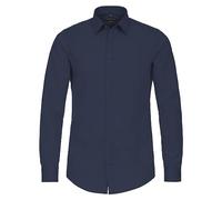 Redmond - Slim Fit - Herren Langarm Hemd, (140130), Größe:M, Farbe:Blau(19)