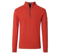 Redmond Casual Regular Fit Troyer orange, Einfarbig