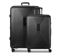 Redolz Essentials 14 4 Rollen Kofferset 2-teilig mit Dehnfalte black metallic (TAS021032) schwarz