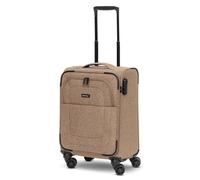 REDOLZ Cabin Weichschalen Kabinen-Koffer | Leichter Trolley mit 4 Doppelrollen für Damen & Herren 37 x 23 x 55 cm (Essentials 12)