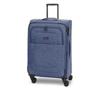 REDOLZ Check-in Koffer M 4 Doppelrollen TSA-Schloss erweiterbar | Weichschale, 42 x 27 x 67 cm, Dehnfalte für mehr Packvolumen, leicht, Essentials 12
