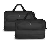 Redolz Duffle Essentials 2-Rollen Reisetasche Set 2-tlg. L+L mit Dehnfalte black Herren
