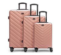 Redolz Essentials 07 3-SET 4 Rollen Kofferset 3-teilig roségold