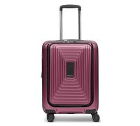 Redolz Essentials 14 4 Rollen Kabinentrolley S 55 cm Laptopfach mit Dehnfalte aubergine metallic Herren