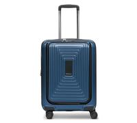 Redolz Essentials 14 4 Rollen Kabinentrolley S 55 cm Laptopfach mit Dehnfalte dark blue metallic Herren