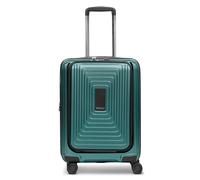 Redolz Essentials 14 4 Rollen Kabinentrolley S 55 cm Laptopfach mit Dehnfalte pearl-green metallic Herren