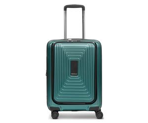 Redolz Essentials 14 4 Rollen Kabinentrolley S 55 cm Laptopfach mit Dehnfalte pearl-green metallic Herren