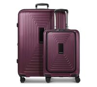 Redolz Essentials 14 4-Rollen Kofferset 2 tlg. Laptopfach mit Dehnfalte rot