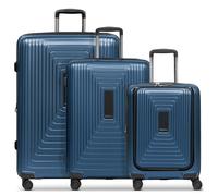 REDOLZ Hartschalen Koffer-Set-3-teilig | S 55 cm Laptopfach + M 66 cm + L 77 cm | Dehnfalte erweiterbar | Ultra-leicht | 4-Rollen & TSA (Essentials 14)