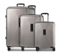 Redolz Essentials 14 4 Rollen Kofferset 3-teilig mit Dehnfalte grau