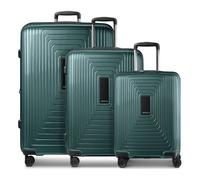Redolz Essentials 14 4 Rollen Kofferset 3-teilig mit Dehnfalte grün