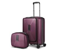 Redolz Essentials 14 Kofferset 2 tlg. Kabinentrolley mit Dehnfalte + Beautycase rot