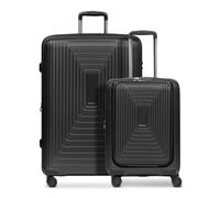 Redolz Essentials 14 4-Rollen Kofferset 2 tlg. Laptopfach mit Dehnfalte black metallic (TAS021031)
