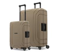 Redolz Essentials 15 4-Rollen 15 Kofferset 2 tlg. mit Dreipunktverschluss braun