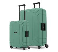 Redolz Essentials 15 4-Rollen 15 Kofferset 2 tlg. mit Dreipunktverschluss grün