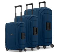 REDOLZ Hartschalen Koffer-Set 3-teilig ohne Reißverschluss | 3-Punkt-Verschluss-System | aus hochwertigem Polypropylen Material | 4-Doppelrollen & TSA-Schloss für Damen & Herren (Essentials 15)