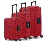 Redolz Essentials 15 4-Rollen Kofferset 3-tlg. mit Dreipunkt-Verschluss classic red (TAS038270)