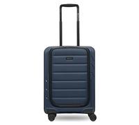 Redolz - Essentials 17 4-Rollen Kabinentrolley 55 cm Soft-Pocket Laptopfach Handgepäckkoffer Blau Herren